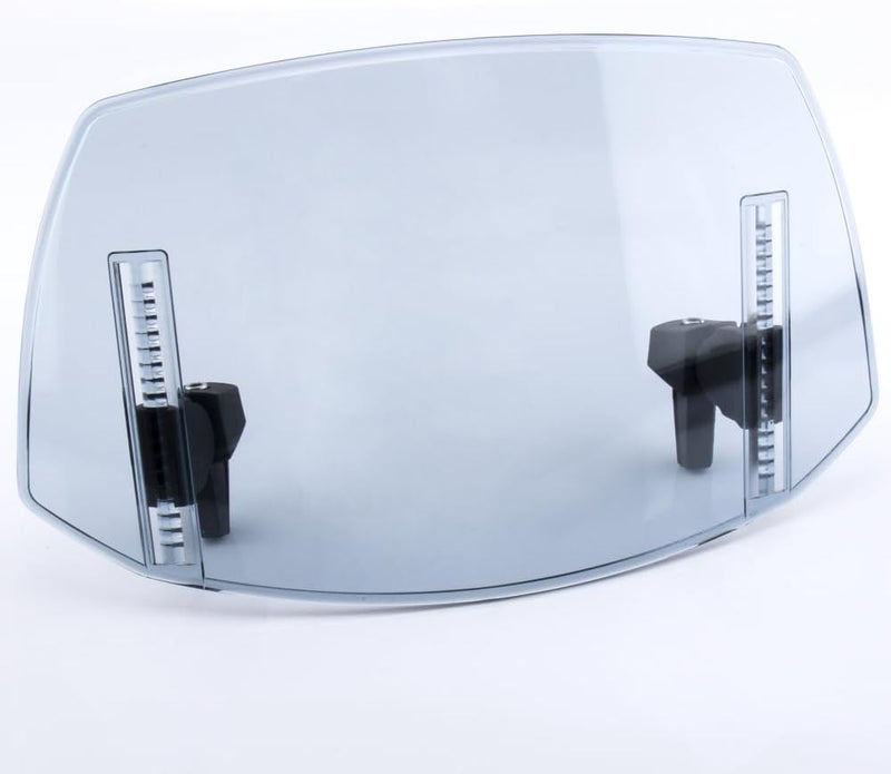 KICRY Motorcycle Windshield Extension Small Windshield Extender Adjustable Clip on Windscreen Spoiler Deflector Universal Fit (Light Blue) - Image 1